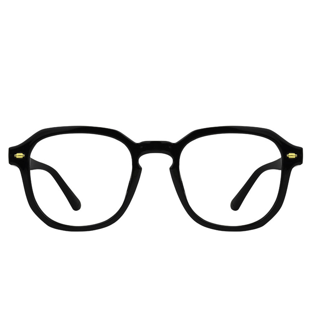 Black Rectangle Medium Eyeglass Frame