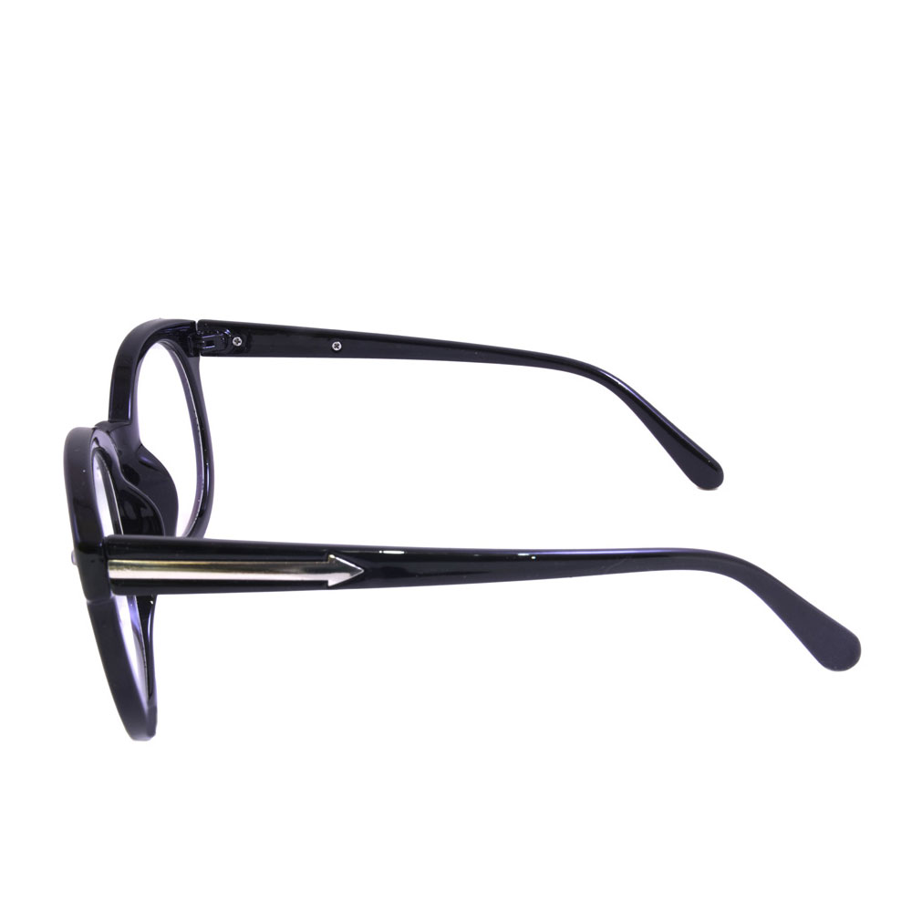 Black Oval Plastic Frame Round 2850
