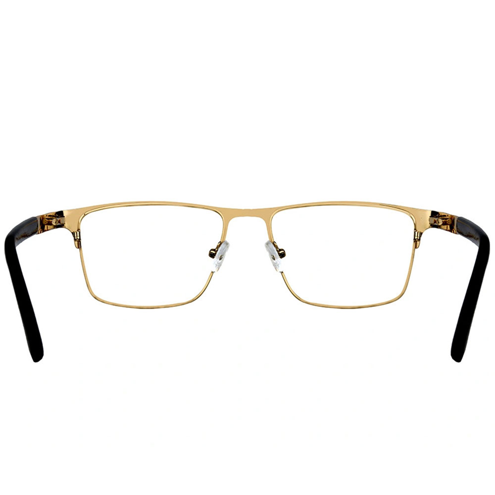 Golden Rectangle Metal Frame Glasses